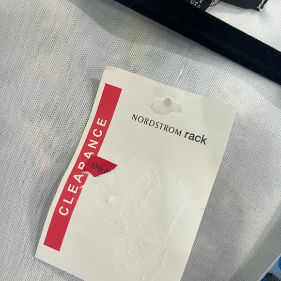 Marina FLORAL‎ LONG SLEEVE FAUX WRAP DRESS Blue Green Chiffon Size 14 Midi NWT - Picture 13 of 14